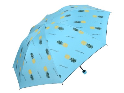 清新可口小草莓少女晴雨两用伞 马卡