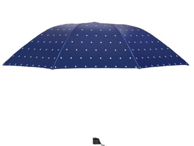 天堂伞三折八骨黑胶晴雨伞高档礼盒