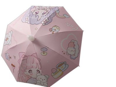 自动防水儿童卡通雨伞长柄伞男女童