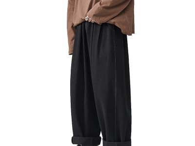 2021夏季新款坠感直筒休闲裤男韩版