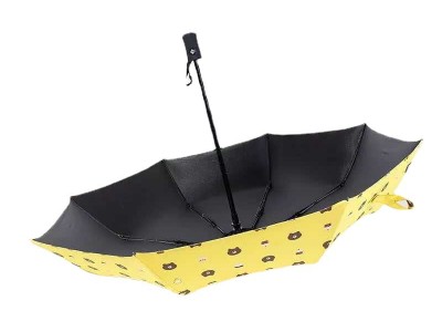 雨伞大量批发全自动伞卡通小熊黑胶