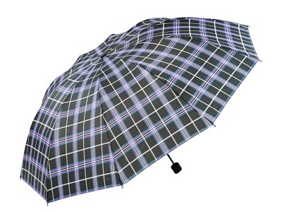 双人格子伞大号男士商务折叠雨伞批