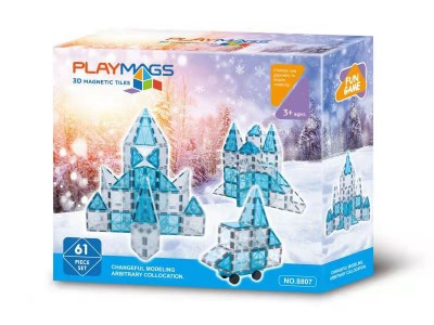 新款思创Playmags冰雪彩窗片透光磁