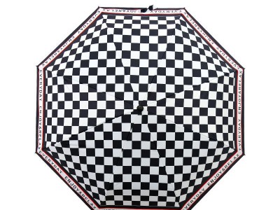 禁欲系彩色棋盘格雨伞女晴雨两用防