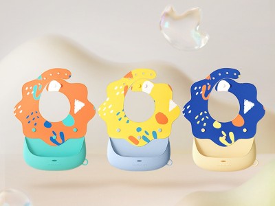 皇宠辅食吃饭硅胶围兜婴幼儿口水巾