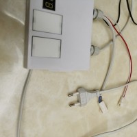 卫浴LED智能镜子触摸开关12V电容转换器时间温度显示一件除雾开关