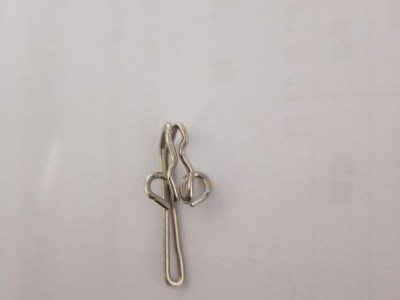 现货供应窗帘配件窗帘布带挂钩银色