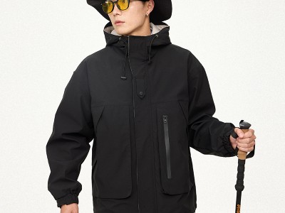 儒孟冲锋衣三合一外套男日系户外工