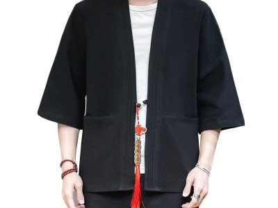 2020夏季新款男士中国风纯色汉服开