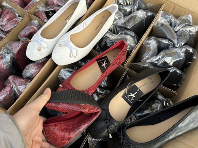 外贸女单鞋2024春季蝴蝶结一脚蹬方