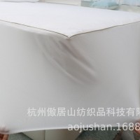 厂家定制 全涤双面针织布复合防水床笠包边滚条防污透气床罩床垫