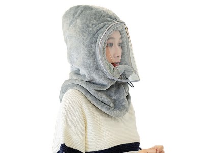 帽子女骑车防风套头帽包头帽保暖帽