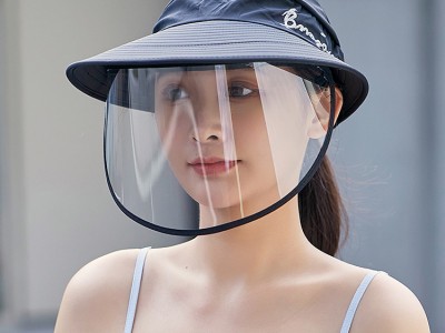 女夏天遮阳帽子双层大沿防晒帽户外