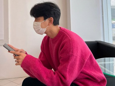 BJ复古纯色圆领加厚毛衣男冬季韩版