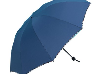 大量批发黑胶遮阳防晒折叠雨伞男女