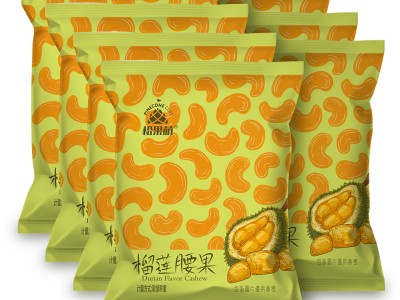 松果萌冻干榴莲腰果仁越南新货休闲