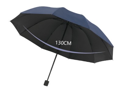 批发大号超大雨伞三人双人折叠伞黑