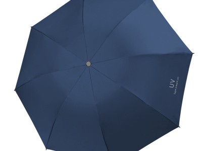 中号uv黑胶防晒三折叠手动简约遮阳