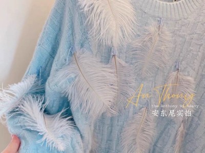 加厚毛衣女冬季2023年新款设计感钉