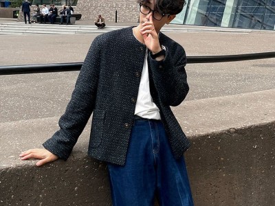 MYQ男士夹克小香风外套春秋季新款韩