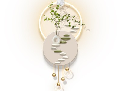 奶油风清新入户玄关装饰画壁灯led发