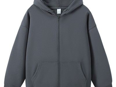 春款开衫卫衣男纯色宽松连帽卫衣情