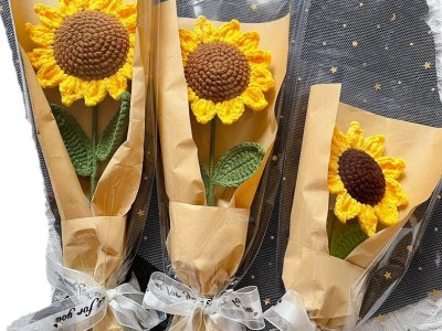 【成品】手工钩针编织假花仿真花艺