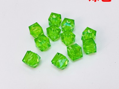 10mm透明方珠DIY手工花郁金花满天星