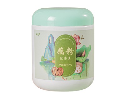 早餐冲饮藕粉羹批发罐装速溶坚果藕