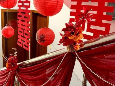 锁美家居结婚装饰婚房楼梯装扮挂件