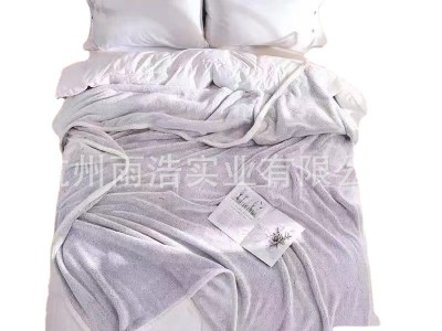 厂家直供素色北极绒面料 舒棉绒毯子