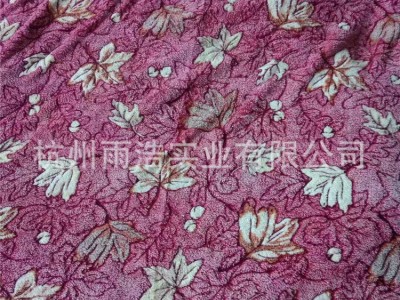 外贸订单：胶印珊瑚绒, 提花珊瑚绒,