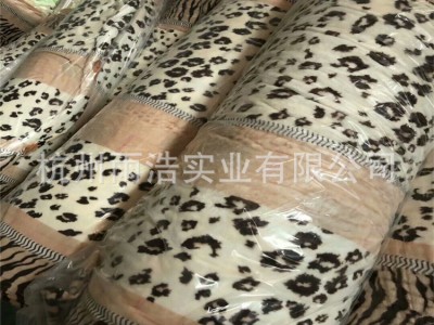 现货双面印花云毯面料 可压花巴黎绒