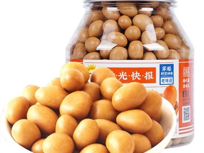 加州原野鱼皮花生仁80后怀旧零食日