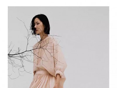 女装苎麻宽松衬衫小众通勤蝙蝠袖衬