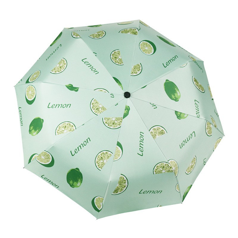 夏季新品水果伞三折折叠防晒防紫外线遮阳伞晴雨两用太阳伞广告伞