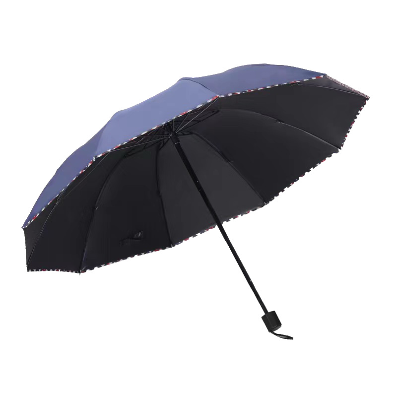 三折商务超大雨伞折叠男女晴雨两用遮阳伞防晒防紫外线太阳伞logo