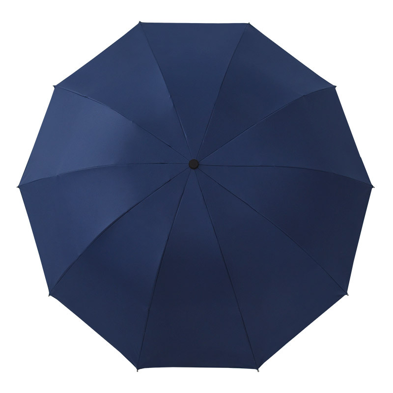 雨伞定制批发大号双人晴雨伞折叠黑胶遮阳太阳伞三折广告伞logo