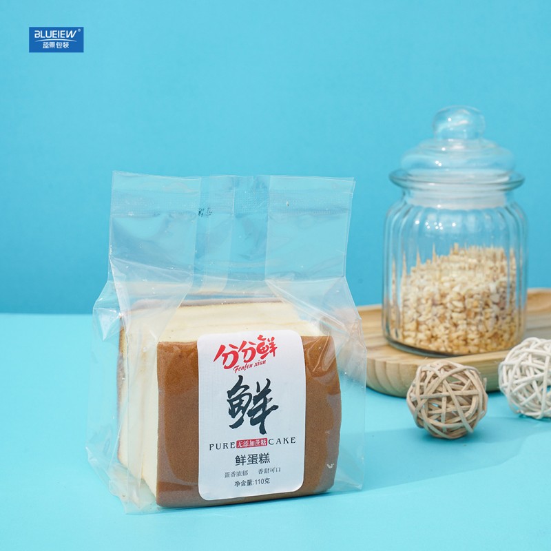 分分鲜蛋糕袋烘焙包装袋厂家定制自封口透明吐司袋可代贴标签