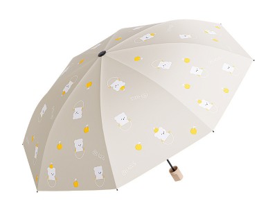 数码印卡通拆叠雨伞批发 太阳伞防晒