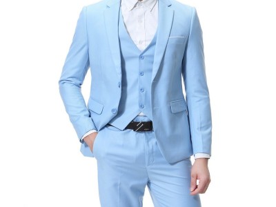 2021秋季新款休闲西服三件套 韩版修