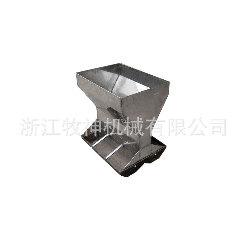 不锈钢双面料槽厂家 不锈钢双面自动干料槽 不锈钢双面育肥猪料槽