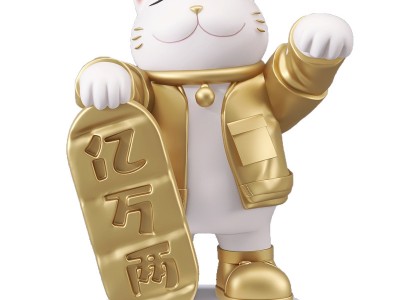 可爱招财猫摆件客厅玄关电视柜家居