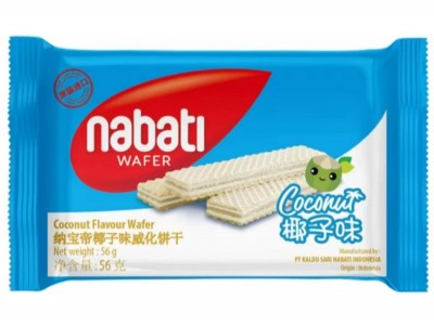 印尼进口纳宝帝丽芝士56g威化饼干奶