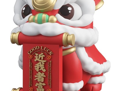 喜庆醒狮酒柜玄关装饰摆件客厅家居