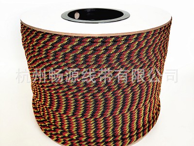 非洲鼓调音绳 4.3mm16股编织黑色调