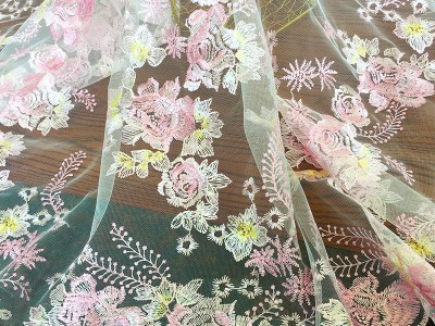 麦穗绣花连衣裙礼服女装旗袍面料儿