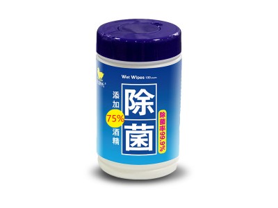 【现货】大脚鸭100片75度酒精湿巾筒