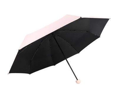 便携五折伞防紫外线晴雨两用太阳伞