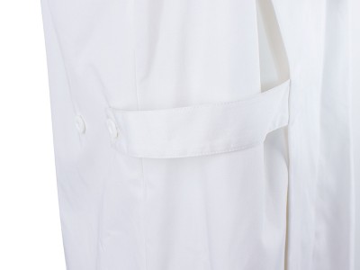 高端男女医生工作服短袖白色手术服